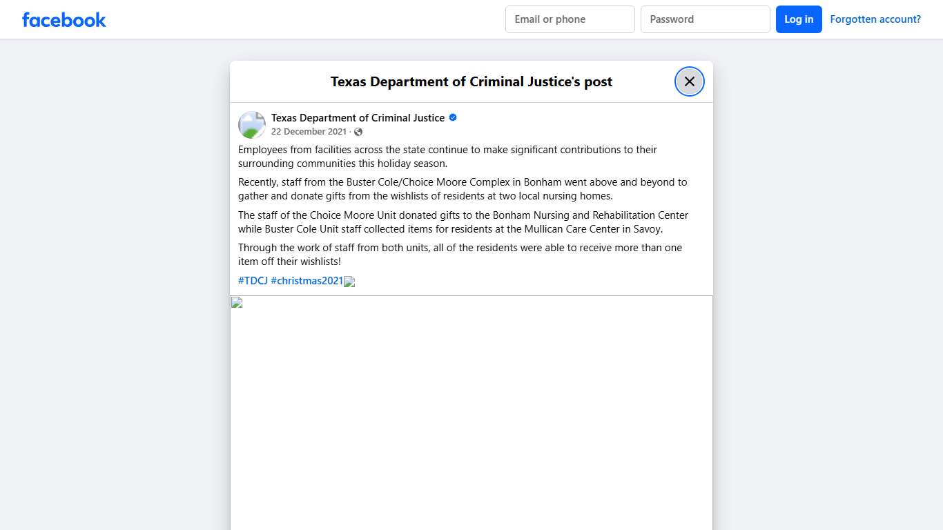 Employees from... - Texas Department of Criminal Justice Facebook