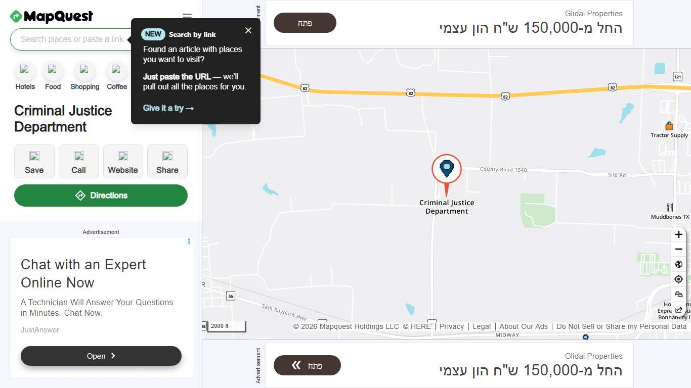 Criminal Justice Department, 1700 FM 87, Bonham, TX 75418, US - MapQuest
